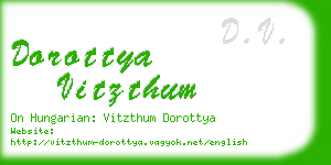 dorottya vitzthum business card